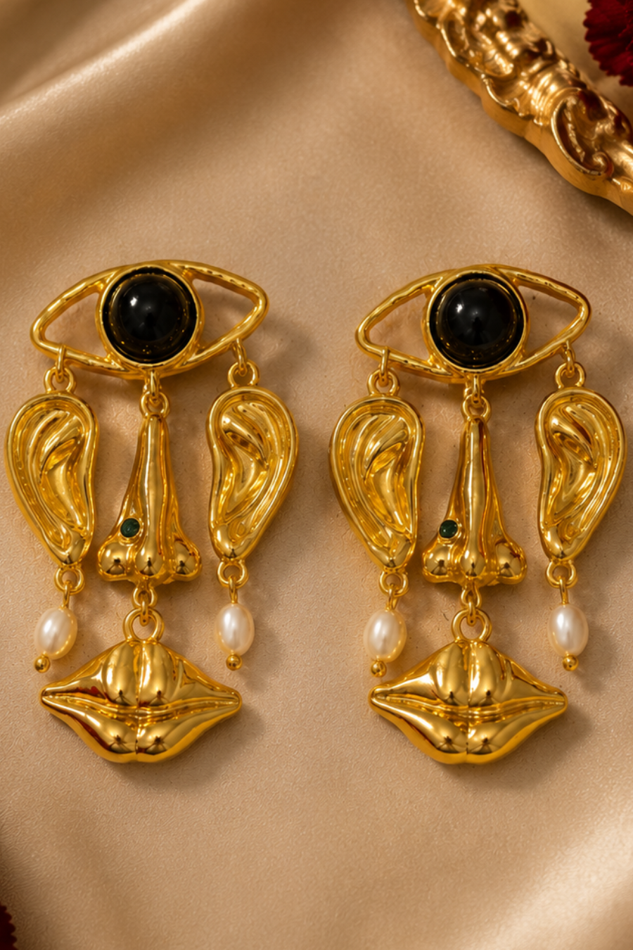 Mystic Face Statement Earrings