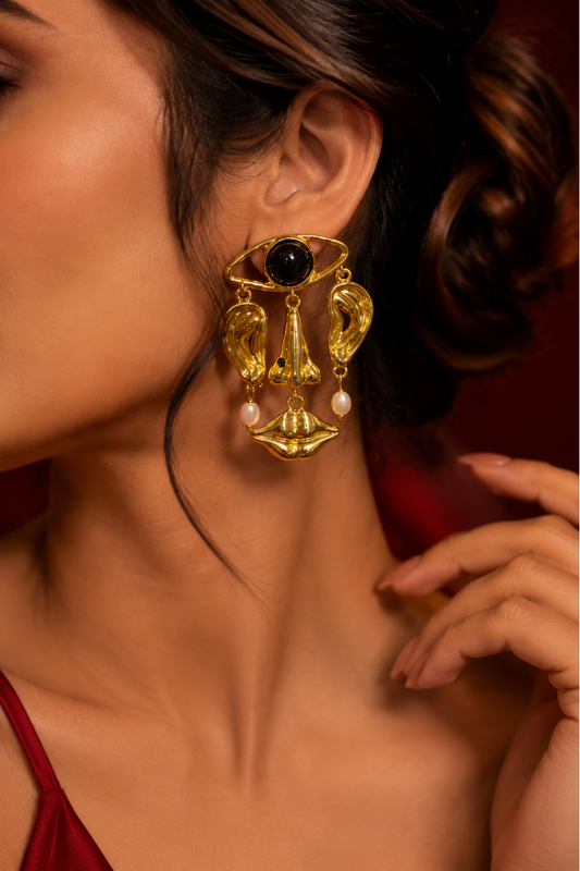 Mystic Face Statement Earrings