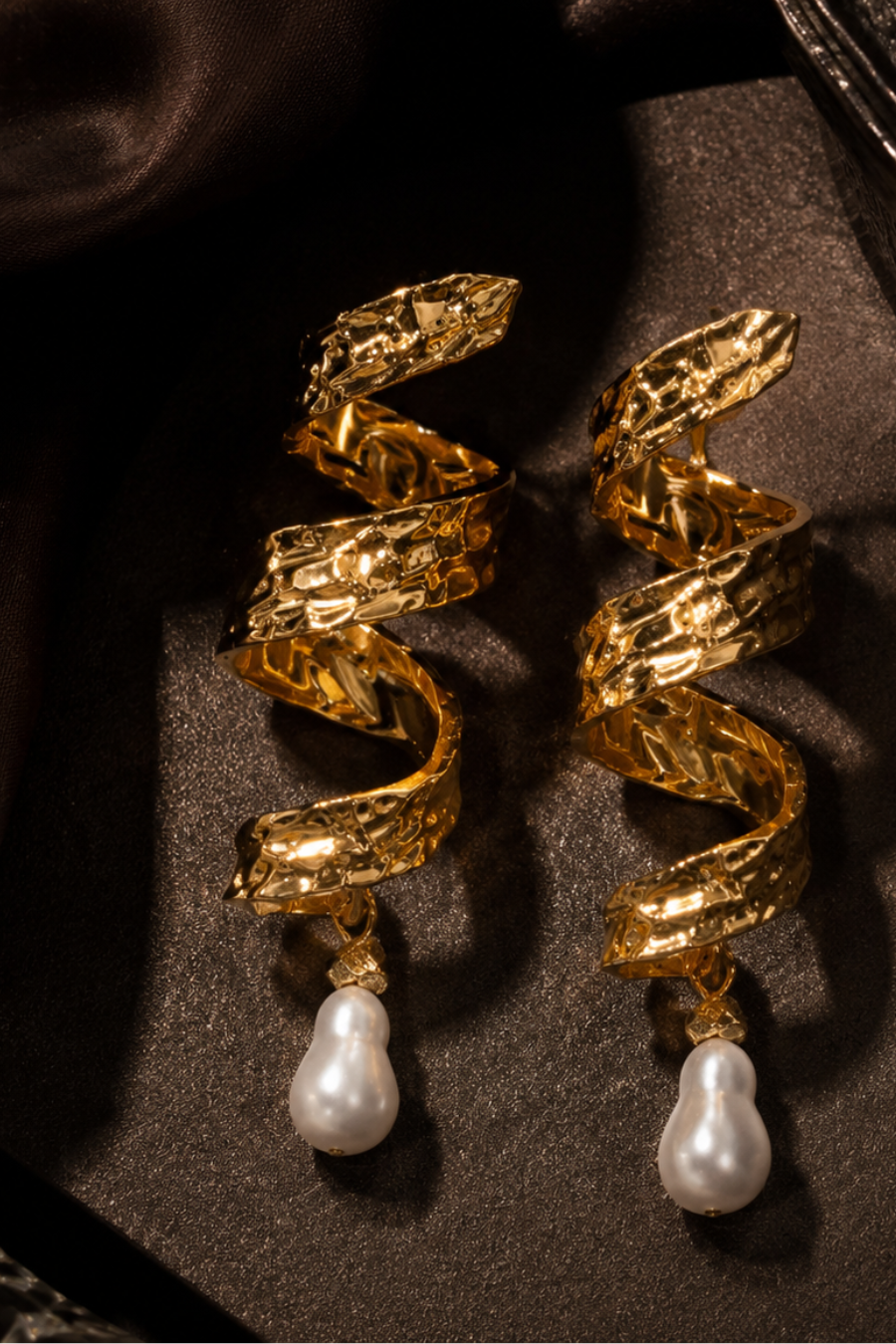 Twisted Luxe Pearl Earrings