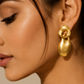 Organic Sculpt Drop Earrings