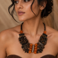 Amber Woodland Statement Necklace
